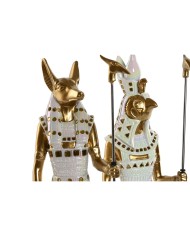 Statua Decorativa Home ESPRIT Bianco Dorato Resina Orientale Egiziano 7 x 11,5 x 36 cm (2 Unità) Statua Decorativa Home ESPRIT Bianco Dorato Resina Orientale Egiziano 7 x 11,5 x 36 cm (2 Unità)