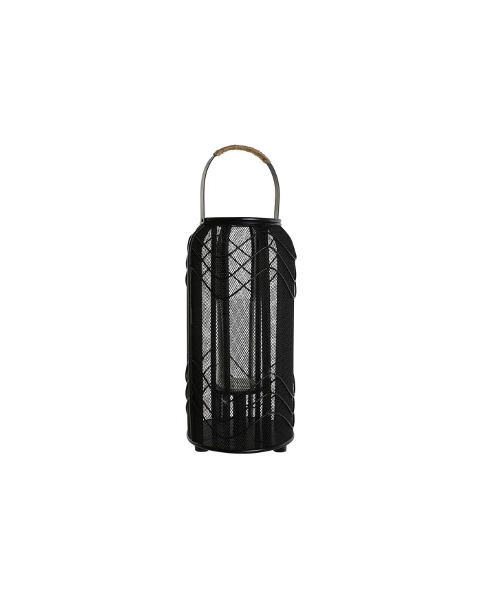 Portacandele Home ESPRIT Nero Metallo 21,5 x 21,5 x 43,5 cm
