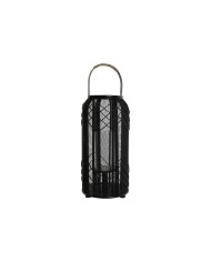 Portacandele Home ESPRIT Nero Metallo 21,5 x 21,5 x 43,5 cm