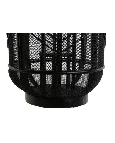 Portacandele Home ESPRIT Nero Metallo 25,5 x 25,5 x 46,5 cm