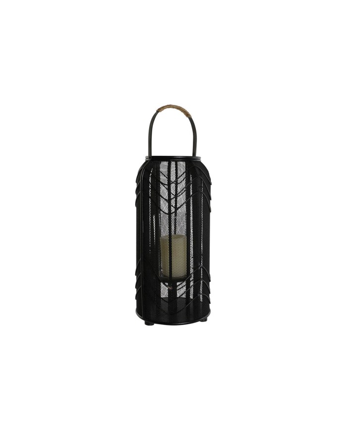 Portacandele Home ESPRIT Nero Metallo 21,5 x 21,5 x 43,5 cm