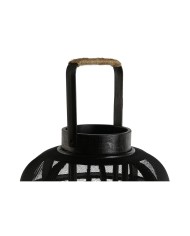 Portacandele Home ESPRIT Nero Metallo 25,5 x 25,5 x 46,5 cm Portacandele Home ESPRIT Nero Metallo 25,5 x 25,5 x 46,5 cm