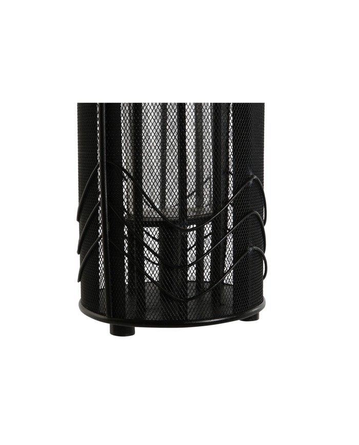 Portacandele Home ESPRIT Nero Metallo 21,5 x 21,5 x 43,5 cm
