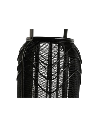 Portacandele Home ESPRIT Nero Metallo 21,5 x 21,5 x 43,5 cm