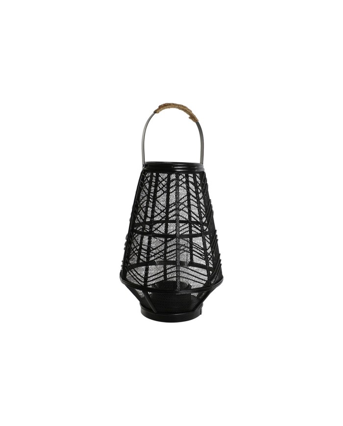 Portacandele Home ESPRIT Nero Metallo 27,5 x 27,5 x 40 cm Portacandele Home ESPRIT Nero Metallo 27,5 x 27,5 x 40 cm
