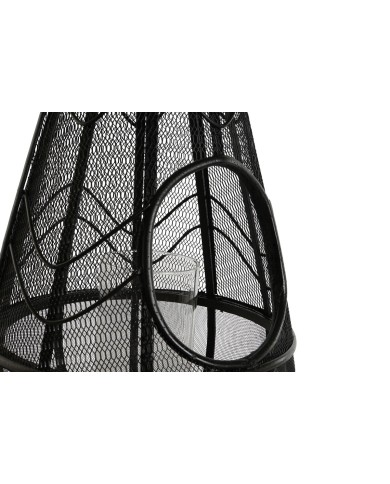 Portacandele Home ESPRIT Nero Metallo 28 x 28 x 50 cm