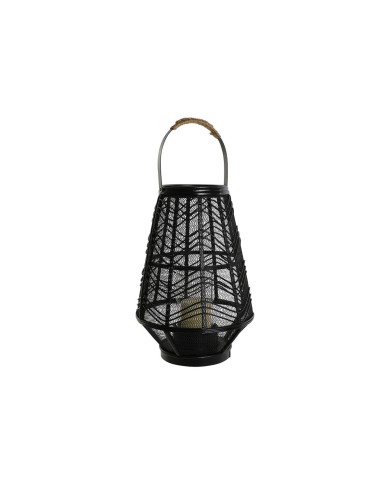 Portacandele Home ESPRIT Nero Metallo 27,5 x 27,5 x 40 cm