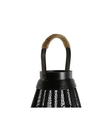 Portacandele Home ESPRIT Nero Metallo 28 x 28 x 50 cm