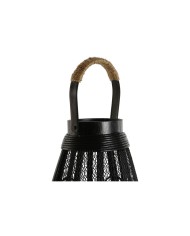 Portacandele Home ESPRIT Nero Metallo 28 x 28 x 50 cm Portacandele Home ESPRIT Nero Metallo 28 x 28 x 50 cm