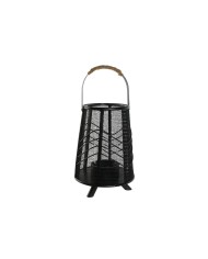 Portacandele Home ESPRIT Nero Metallo 26,5 x 26,5 x 28 cm Portacandele Home ESPRIT Nero Metallo 26,5 x 26,5 x 28 cm