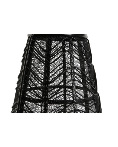 Portacandele Home ESPRIT Nero Metallo 27,5 x 27,5 x 40 cm