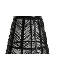 Portacandele Home ESPRIT Nero Metallo 27,5 x 27,5 x 40 cm Portacandele Home ESPRIT Nero Metallo 27,5 x 27,5 x 40 cm