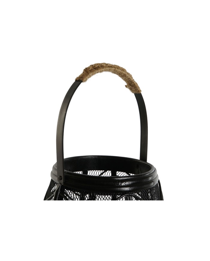 Portacandele Home ESPRIT Nero Metallo 27,5 x 27,5 x 40 cm Portacandele Home ESPRIT Nero Metallo 27,5 x 27,5 x 40 cm