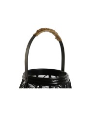 Portacandele Home ESPRIT Nero Metallo 27,5 x 27,5 x 40 cm Portacandele Home ESPRIT Nero Metallo 27,5 x 27,5 x 40 cm