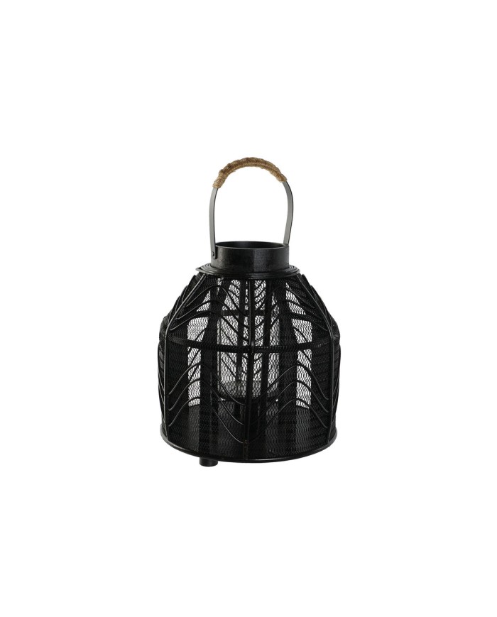 Portacandele Home ESPRIT Nero Metallo 26,5 x 26,5 x 28 cm Portacandele Home ESPRIT Nero Metallo 26,5 x 26,5 x 28 cm