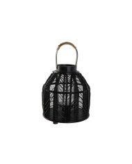 Portacandele Home ESPRIT Nero Metallo 26,5 x 26,5 x 28 cm Portacandele Home ESPRIT Nero Metallo 26,5 x 26,5 x 28 cm