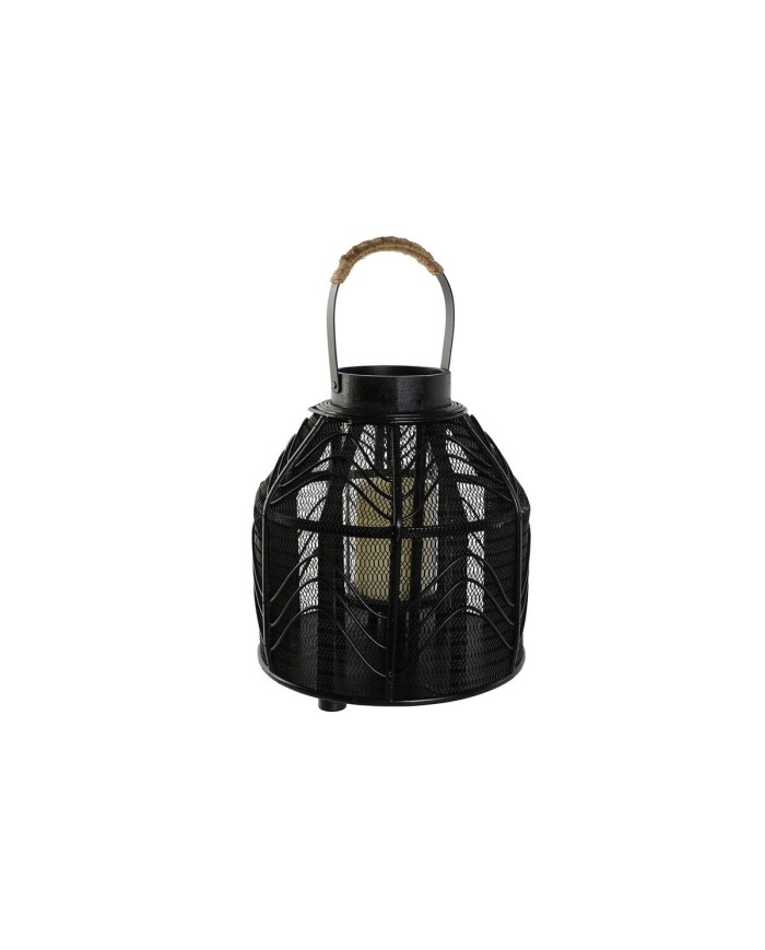 Portacandele Home ESPRIT Nero Metallo 26,5 x 26,5 x 28 cm Portacandele Home ESPRIT Nero Metallo 26,5 x 26,5 x 28 cm