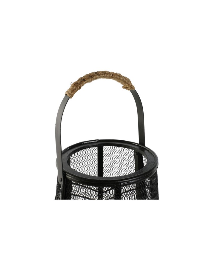 Portacandele Home ESPRIT Nero Metallo 23 x 23 x 31,5 cm Portacandele Home ESPRIT Nero Metallo 23 x 23 x 31,5 cm