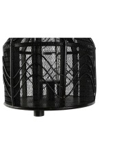 Portacandele Home ESPRIT Nero Metallo 26,5 x 26,5 x 28 cm Portacandele Home ESPRIT Nero Metallo 26,5 x 26,5 x 28 cm