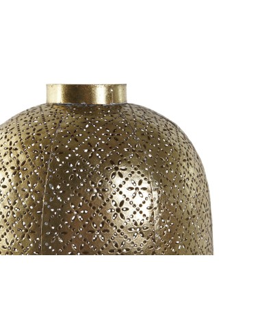 Portacandele Home ESPRIT Dorato Metallo Cristallo 24 x 24 x 33 cm