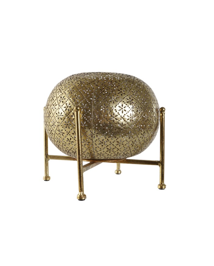 Portacandele Home ESPRIT Dorato Metallo Cristallo 24 x 24 x 20 cm Portacandele Home ESPRIT Dorato Metallo Cristallo 24 x 24 x 20 cm