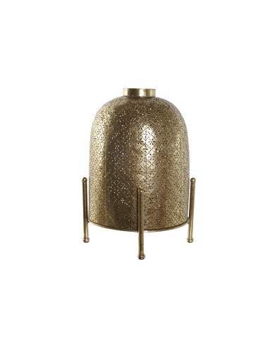 Portacandele Home ESPRIT Dorato Metallo Cristallo 24 x 24 x 33 cm