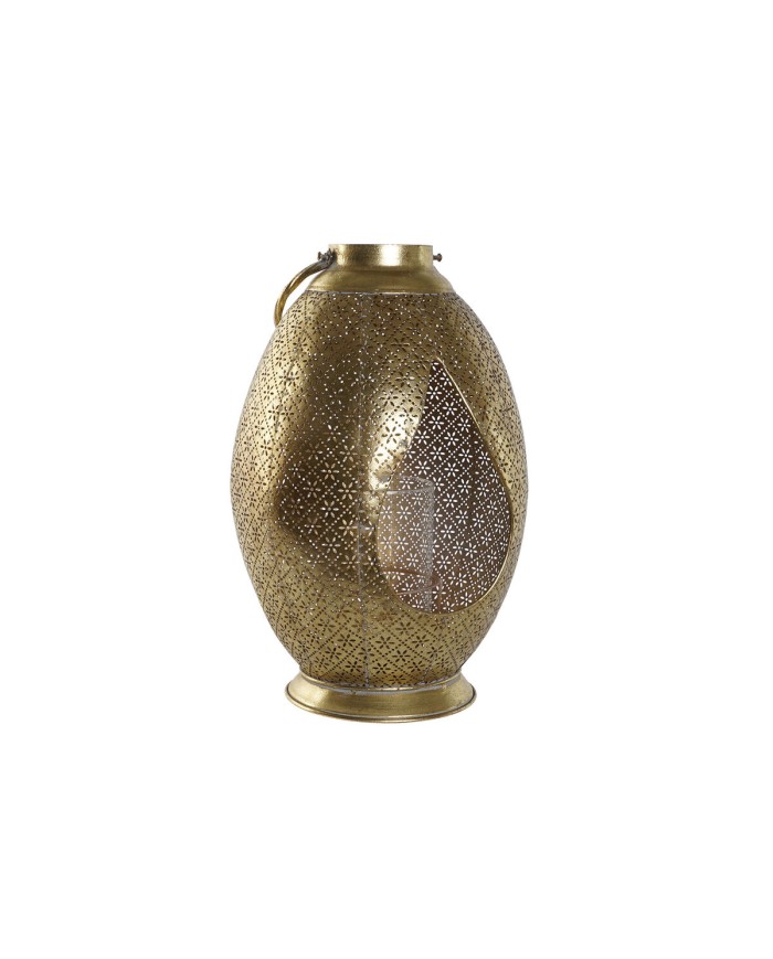 Portacandele Home ESPRIT Dorato Metallo Cristallo 24 x 24 x 38,5 cm Portacandele Home ESPRIT Dorato Metallo Cristallo 24 x 24 x 38,5 cm