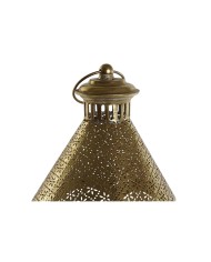 Portacandele Home ESPRIT Dorato Metallo Cristallo 23 x 23 x 48 cm Portacandele Home ESPRIT Dorato Metallo Cristallo 23 x 23 x 48 cm