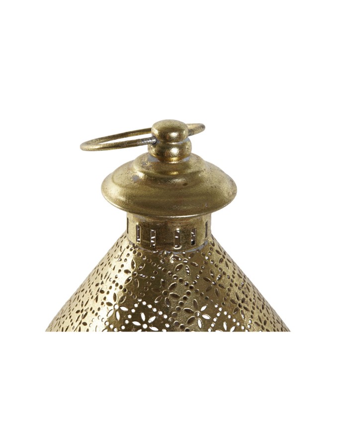 Portacandele Home ESPRIT Dorato Metallo Cristallo 18 x 18 x 35,5 cm Portacandele Home ESPRIT Dorato Metallo Cristallo 18 x 18 x 35,5 cm