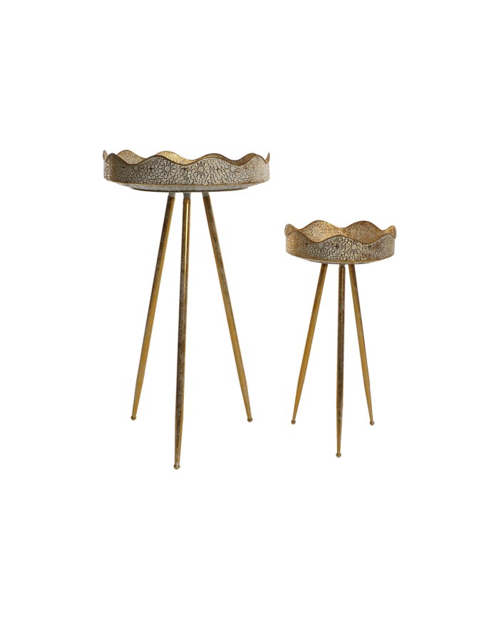 Set di vasi da fiori Home ESPRIT Dorato Metallo Arabo 46 x 46 x 84,5 cm (2 Pezzi) Set di vasi da fiori Home ESPRIT Dorato Metallo Arabo 46 x 46 x 84,5 cm (2 Pezzi)