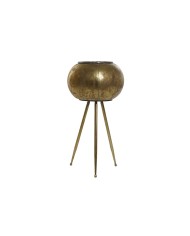 Vaso Home ESPRIT Dorato Metallo Moderno 30 x 30 x 60 cm