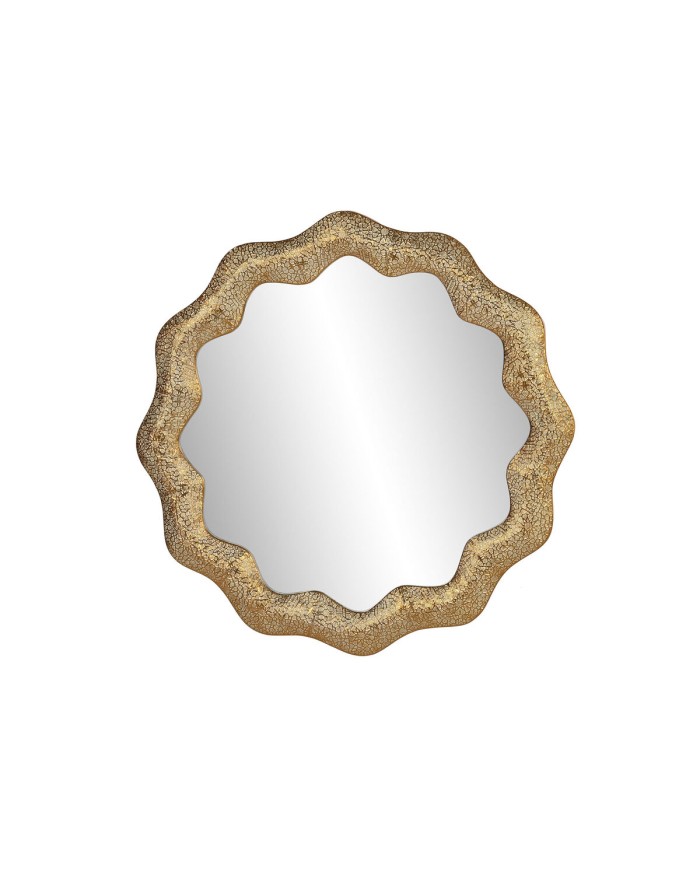 Specchio da parete Home ESPRIT Dorato Arabo 81 x 3,5 x 81 cm