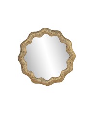 Specchio da parete Home ESPRIT Dorato Arabo 81 x 3,5 x 81 cm