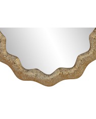 Specchio da parete Home ESPRIT Dorato Arabo 81 x 3,5 x 81 cm
