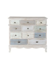 Cassettiera Home ESPRIT Azzurro Bianco Grigio chiaro Cottage 94 x 35 x 87 cm Cassettiera Home ESPRIT Azzurro Bianco Grigio chiaro Cottage 94 x 35 x 87 cm