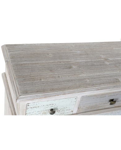 Cassettiera Home ESPRIT Azzurro Bianco Grigio chiaro Cottage 94 x 35 x 87 cm Cassettiera Home ESPRIT Azzurro Bianco Grigio chiaro Cottage 94 x 35 x 87 cm