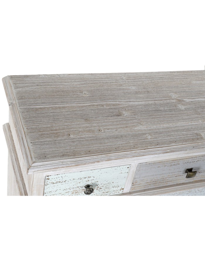 Cassettiera Home ESPRIT Azzurro Bianco Grigio chiaro Cottage 94 x 35 x 87 cm Cassettiera Home ESPRIT Azzurro Bianco Grigio chiaro Cottage 94 x 35 x 87 cm