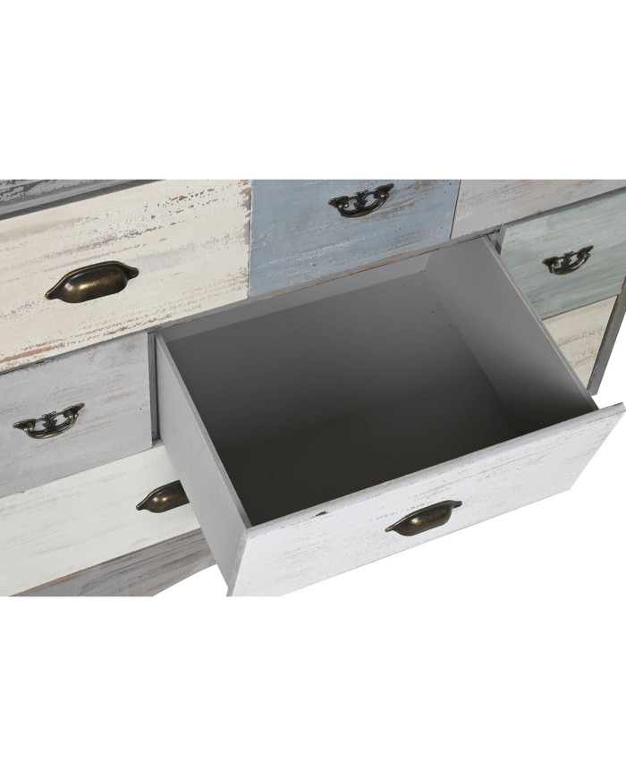 Cassettiera Home ESPRIT Grigio Multicolore Cottage 100 x 40 x 80 cm Cassettiera Home ESPRIT Grigio Multicolore Cottage 100 x 40 x 80 cm