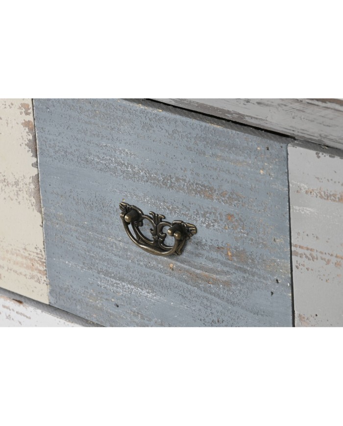 Cassettiera Home ESPRIT Grigio Multicolore Cottage 100 x 40 x 80 cm Cassettiera Home ESPRIT Grigio Multicolore Cottage 100 x 40 x 80 cm