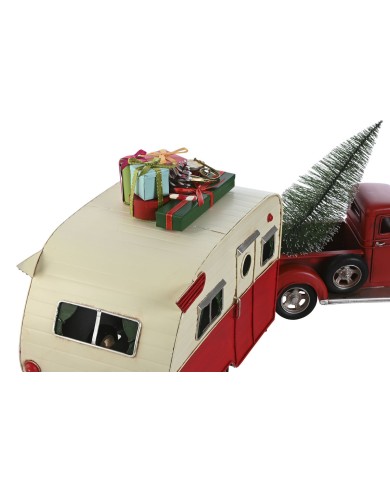 Decorazione Natalizia Home ESPRIT Rosso Roulotte 73 x 19 x 28,5 cm