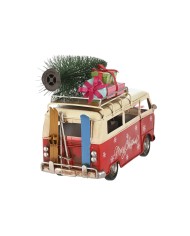 Decorazione Natalizia Home ESPRIT Rosso Verde 27 x 12 x 20 cm (2 Unità)