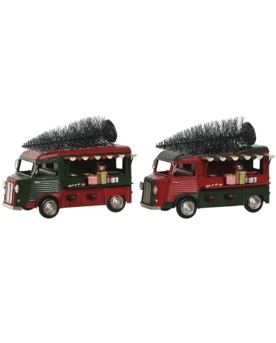 Decorazione Natalizia Home ESPRIT Rosso Verde 26 x 14,5 x 20 cm (2 Unità)