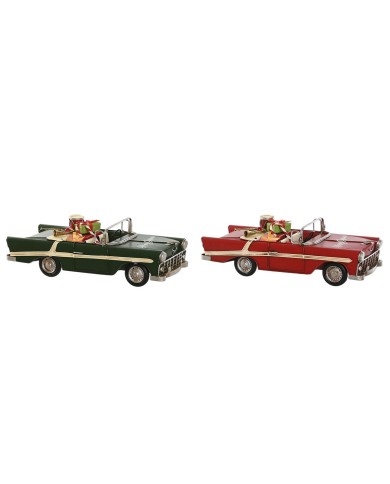 Decorazione Natalizia Home ESPRIT Rosso Verde 37 x 15,5 x 12 cm (2 Unità)