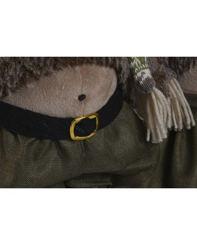 Decorazione Natalizia Home ESPRIT Marrone Verde Renna 25 x 15 x 55 cm (2 Unità)