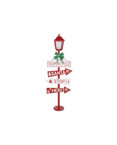 Lanterna Home ESPRIT Rosso Metallo 54,5 x 22 x 154 cm Lanterna Home ESPRIT Rosso Metallo 54,5 x 22 x 154 cm