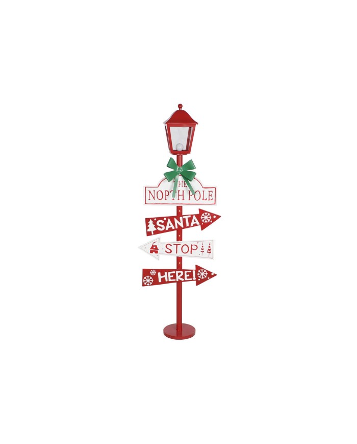 Lanterna Home ESPRIT Rosso Metallo 54,5 x 22 x 154 cm