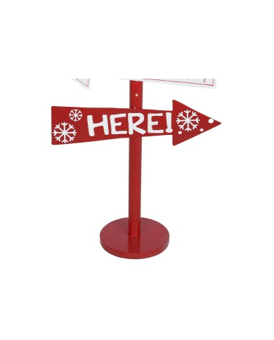 Lanterna Home ESPRIT Rosso Metallo 54,5 x 22 x 154 cm