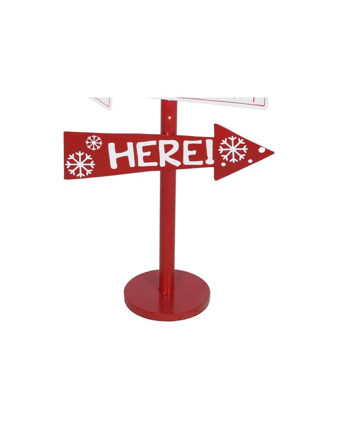 Lanterna Home ESPRIT Rosso Metallo 54,5 x 22 x 154 cm