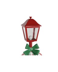 Lanterna Home ESPRIT Rosso Metallo 54,5 x 22 x 154 cm