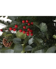 Albero di Natale Home ESPRIT Rosso Verde PVC Metallo 95 x 95 x 150 cm